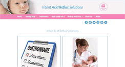 Desktop Screenshot of infant-acid-reflux-solutions.com